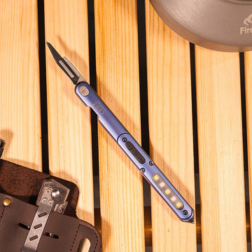 Pluma táctica multifuncional EDC E62, luz y cuchillo