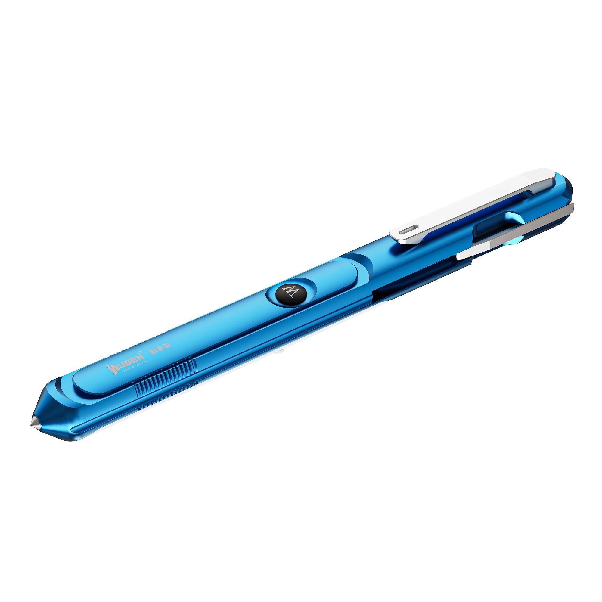 Pluma táctica multifuncional EDC E62, luz y cuchillo